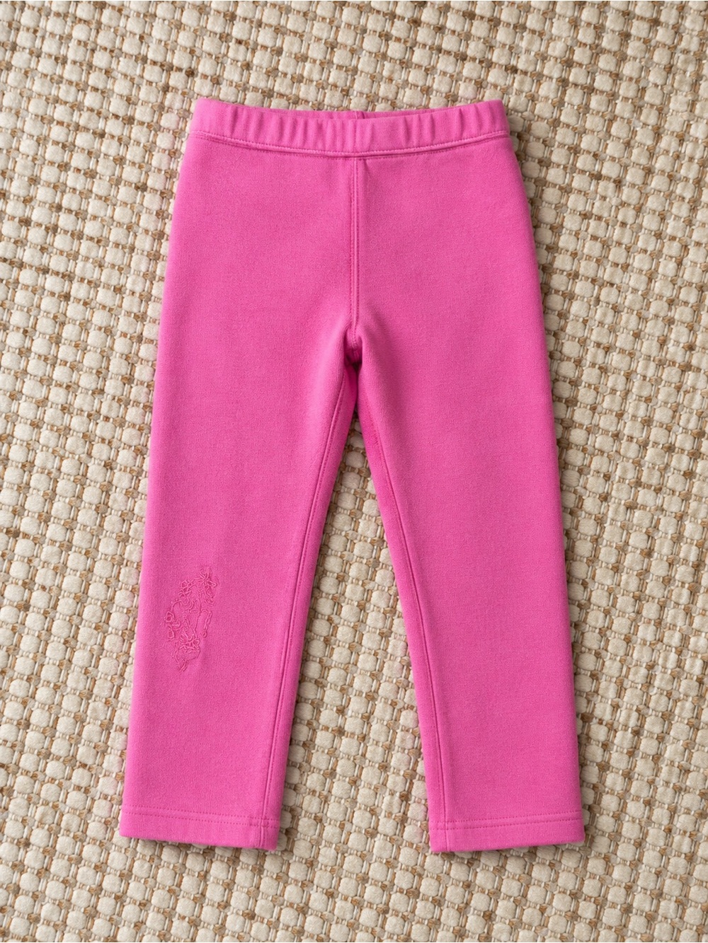 Primary Hot Pink Fleece-Lined Leggings | Size 5